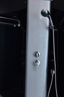 4mm 1200 × 800 × 2150mm Buồng tắm Cabin Khung nhôm màu xám
