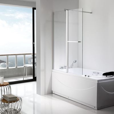 Kính trong suốt ISO9001 Pivot Shower Screen 1200 × 1400mm