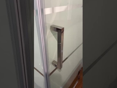 Tủ tắm giá cả phải chăng với kính in màu trắng và khung nhôm