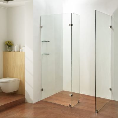 31''X31''X75 '' 3 mặt vách tắm kính không khung 6mm