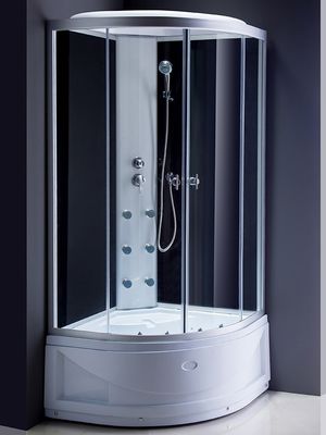 5mm Quadrant Vòi hoa sen màu đen Khung nhôm trượt