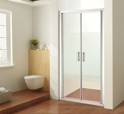 2.6ftx2.6ftx6.2ft Vách tắm góc lối vào không khung 6mm