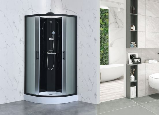 800x800x1900mm Vách tắm đen phòng tắm 6mm
